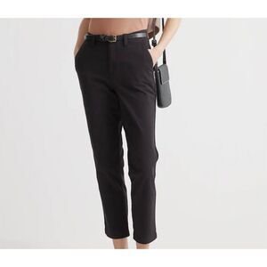 Quince Women's Black Chino Pants Size M Straight Leg waist 30 sale gift